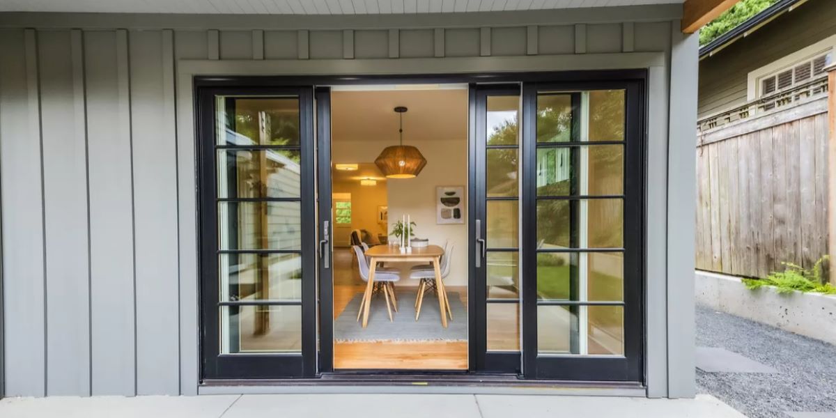 Installer fitting new energy-efficient window in South Hill family room, Crew replacing drafty living room windows during a residential upgrade in a Yelm home